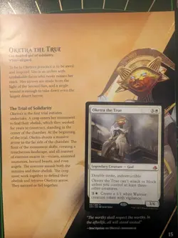 MTG Oketra the True Amonkhet Regular NM & Matching Warrior tokens - Image 3