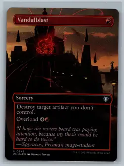 Magic MTG Commander Masters Vandalblast (Borderless) #0646 Foil TCG CCG - Image 1
