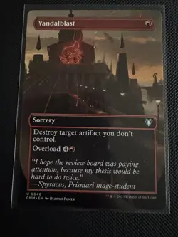 MTG Vandalblast (Borderless) - Commander Masters (CMM) NEAR MINT #646 - Image 1