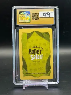 CGC PRISTINE 10 Onix Pokemon Playing Cards Korean Paper Safari 9 - Image 2