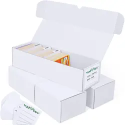 Trading Card Storage Box, Cardboard Storage Boxes with Dividers for Baseball,... - Image 1