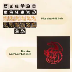 MTG dice Set with counters for Final Fantasy MTG - 50 dice Including keyword,... - Image 2