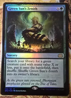Green Sun's Zenith Double Masters 2022 Foil MTG #150/331 NM++ - Image 1