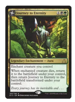 x1 Journey to Eternity // Atzal, Cave of Eternity R MTG Rivals of Ixalan M/NM, E - Image 1