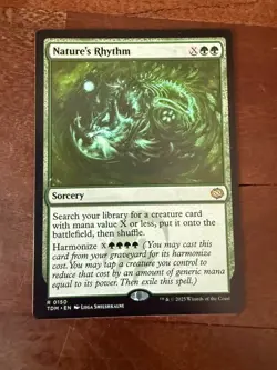 MTG - Nature's Rhythm - Non-Foil - Sorcery - TDM #150 - Rare - NM Magic - Image 1