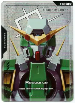 PRESALE GUNDAM TCG CARD GAME RESOURCE GUNDAM DYNAMES R-023 C+ FOIL ENGLISH GD03 - Image 1