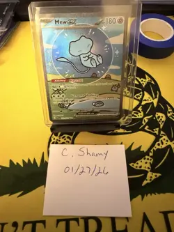 Pokemon TCG Mew EX 232/091 Sv: Paldean Fates Bubble Mew - Image 1