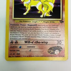 Pokemon Brock's Ninetales Holo Rare Gym Challenger 3/132 LP/NM - Image 3