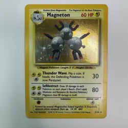 1999 Pokemon Base Set Unlimited #9/102 Magneton Holo Rare TCG WOTC Vintage - Image 1