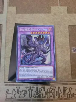 YUGIOH EVIL HERO MALICIOUS BANE BROL-EN069 SECRET 1ST ED NM - Image 2