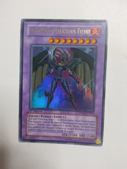 YuGiOh! Evil Hero Malicious Fiend DP06-EN013 Ultra Rare 1st Edition HP - Image 1