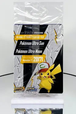 Sealed NM-Mint Ash's Pikachu - SM108 - Promo - SM Black Star Promo Pokemon - Image 3