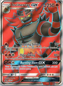 Incineroar GX SM38 Full Art Black Star Promo Sun & Moon 2017 Pokemon TCG - Image 1