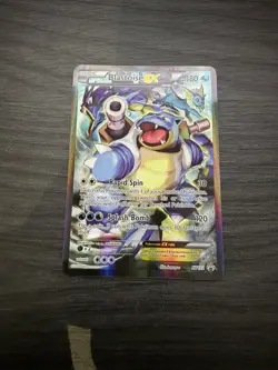 Pokemon TCG Blastoise EX XY122 BLACK STAR PROMO Full Art Holo NM Ungraded - Image 1
