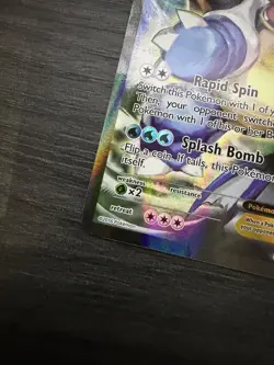 Pokemon TCG Blastoise EX XY122 BLACK STAR PROMO Full Art Holo NM Ungraded - Image 5