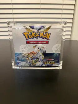 Pokemon TCG Brilliant Stars Booster Box New & Factory Sealed W/ Acrylic Case #1 820650819964 - Image 1