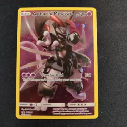Armored Mewtwo SM228 2019 Sun And Moon Holo Pokemon Tcg Card Moderately Played - Image 1