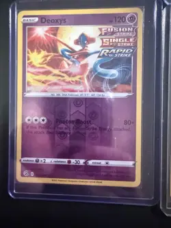 Lot Of 4 Deoxys Cards Pokemon TCG! Holos, Ex, Reverse Holos, V. - Image 4