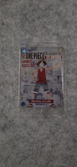 Bandai One Piece CCG Monkey D. Luffy US Voyage P-055 Counter +1000 Card - Image 2