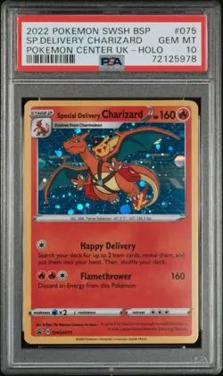 PSA 10 2022 Pokemon TCG Special Delivery Charizard Holo Card #075 - Image 1