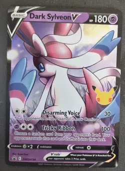 Dark Sylveon V SWSH134 SWSH: Sword & Shield Promo Cards Holo NM - Image 1