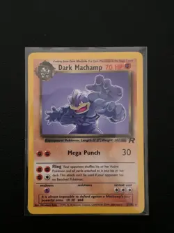 Pokemon Dark Machamp 27/82 Team Rocket Vintage WOTC Rare Non-Holo - Image 1