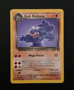 Pokemon Dark Machamp 27/82 Team Rocket Vintage WOTC Rare Non-Holo - Image 2