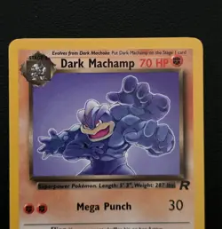 Pokemon Dark Machamp 27/82 Team Rocket Vintage WOTC Rare Non-Holo - Image 3