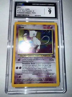 2000 Pokemon Mew Holo #9 Black Star Promo • CGC 9 MINT Wotc Vintage - Image 1