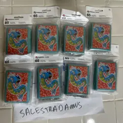 Lot of 8 Pokemon Center Official Card Sleeves TCG Gyarados Breakaway x65 - Image 1