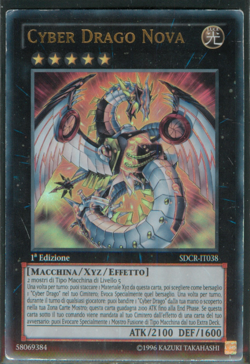 CYBER DRAGO NOVA • (Dragon) • Ultra R • SDCR IT038 • heavy play • Yugioh! - Image 1