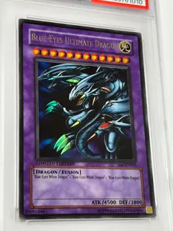 PSA 10 Yugioh JMP-EN005 Blue Eyes Ultimate Dragon Ultra Rare Gem Mint - Image 2