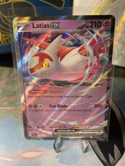 Pokemon TCG Latias EX 076/191 Sv08: Surging Sparks Holo Card NM/M Condition - Image 1
