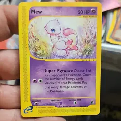 Pokemon Mew Expedition Base Set Rare 55/165 Regular English 2002 Basic 50 HP - Image 1