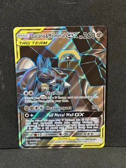 Lucario & Melmetal GX 203/214 Tag Team NM Pokemon TCG Sun & Moon Unbroken Bonds - Image 1