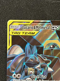 Lucario & Melmetal GX 203/214 Tag Team NM Pokemon TCG Sun & Moon Unbroken Bonds - Image 4