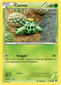 Cacnea 4/162 BREAKthrough Pokemon Card NM - Image 1