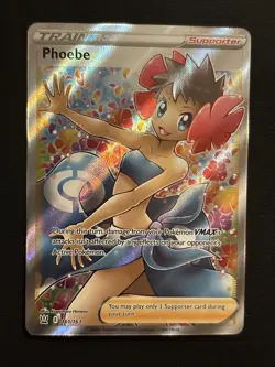 Pokemon TCG Phoebe Sword & Shield Battle Styles 161/163 Holo Full Art - Image 1