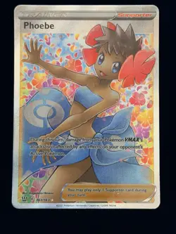 Pokemon TCG Phoebe Sword & Shield Battle Styles 161/163 Holo Full Art - Image 1