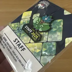 Pokemon Center NAIC 2025 Pokemon International Exclusive Ogerpon Staff Pin - NEW - Image 3