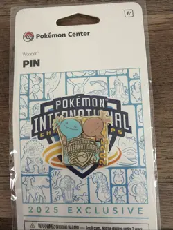 Pokemon Center NAIC 2025 Pokemon International Exclusive Wooper Pin - NEW - Image 1