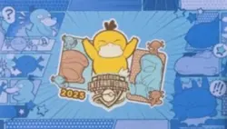 New Pokemon Center NAIC 2025 Psyduck Wooper Playmat Pin Mini Pin Lanyard Set - Image 3