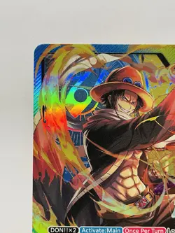 ONE PIECE TCG CARD - Portgas D Ace Alternate Art ST13 LEADER Mint english - Image 2