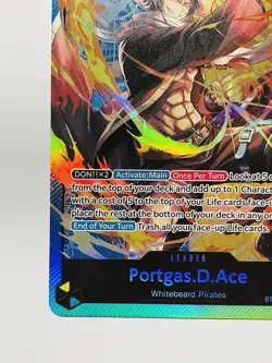 ONE PIECE TCG CARD - Portgas D Ace Alternate Art ST13 LEADER Mint english - Image 5