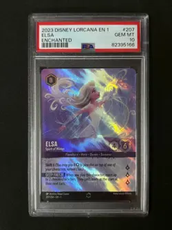Disney Lorcana PSA 10 Elsa - Spirit of Winter Enchanted 2023 207/204 EN1 #1 - Image 1