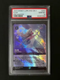 Disney Lorcana PSA 10 Elsa - Spirit of Winter Enchanted 2023 207/204 EN1 #2 - Image 1
