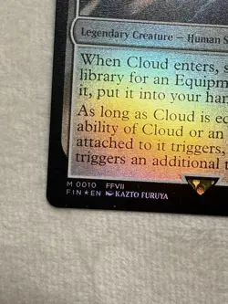 MTG - Cloud, Midgar Mercenary #0010 Foil Final Fantasy NM/M - Image 5