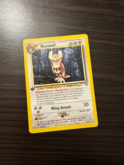 Noctowl Neo Genesis 42/111 1st Edition Uncommon Vintage Pokemon TCG Card - Image 1