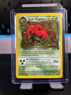 Pokemon TCG Dark Vileplume 13/82 Vintage Holo Team Rocket Set WOTC NM - Image 1