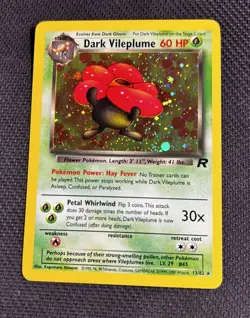 Pokemon TCG Dark Vileplume 13/82 Vintage Holo Team Rocket Set WOTC NM - Image 2